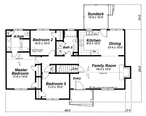 Floor Plan image of DICKENS-A House Plan